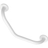 BARRE APPUI COUDEE 0m40 ACIER BLANC