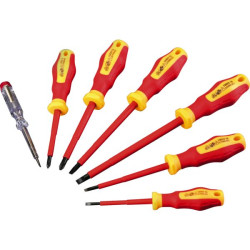 TOURNEVIS ISOLE 1000V FENTE/PH/TEST LOT 6