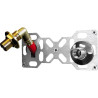 PLATINE DOUBLE EA150 PER GLISS. D16 2 SORT.M3/4
