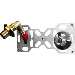 PLATINE DOUBLE EA150 PER COMP. D16 2 SORT.M3/4