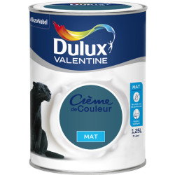 CREME DE COULEUR MAT 1.25L BLEU PAON