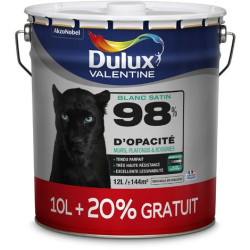 PHASE AQUEUSE 98% SATIN BLANC BW 10L+20% TEINTEE