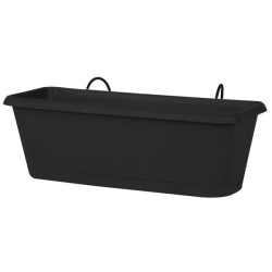 JARDINIERE + PLATEAU CHORUS 9L 50cm ROUGE RUBIS