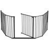 PROTECTION POELE 5 VOLETS ARTICULES NOIRE 278x71cm