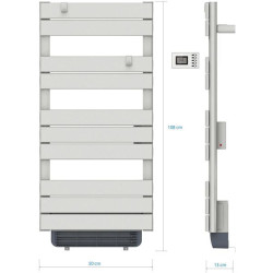 RADIATEUR SECHE SERV. VOLTMAN 500W BLANC
