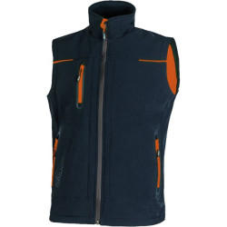 GILET SOFTSHELL UNIVERSE NOIR/JAUNE T3XL