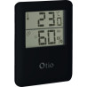 THERMOMETRE HYGROMETRE MAGNETIQUE NOIR