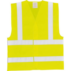 GILET JAUNE HI-VIS BAUDRIER/DOUBLE CEINTURE XXL/3X