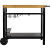 DESSERTE PLANCHA NOMAD NOIR/BOIS 85x80x81cm