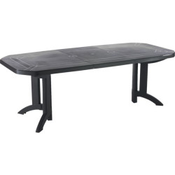 TABLE VEGA RESINE 100X220CM BLANCHE