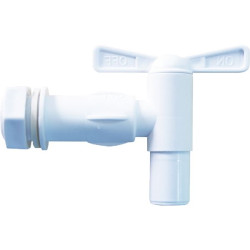 ROBINET CUVE EAU 3/4 + JOINT + ECROU NOIR