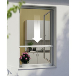 MOUSTIQUAIRE ENROULEUR FENETRE ALU 130x160cm