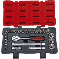 COFFRET KS TOOLS DOUILLES 1/2 8-34mm + ACCESS 1/2