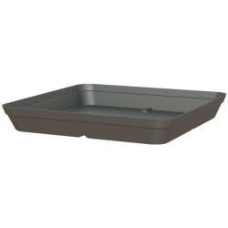 SOUCOUPE CAPRI CARREE 40cm 34x34cm ANTHRACITE