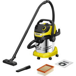 ASPIRATEUR KARCHER EAU/POUSS WD5S 1100W CUVE 29L