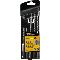 COFFRET 7 FORETS BETON DIAGER ROCKFASTER 5 A 12MM