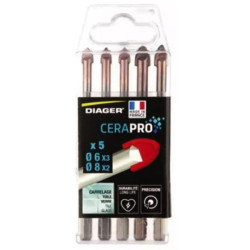 COFFRET 5 FORETS DIAGER CERAPRO 6-8MM