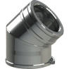 COUDE A 45°+ BRIDE DUOTEN INOX304/GALVA 150-200