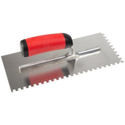 PLATOIR A COLLE INOX 28X12 MONTURE ALU DENTS 6X6MM