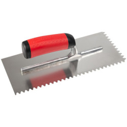 PLATOIR A COLLE INOX 28X12 MONTURE ALU DENTS 6X6MM