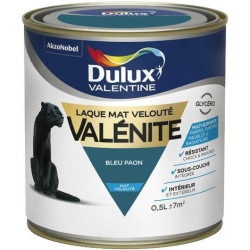LAQUE VALENITE MAT BLEU PAON 0L5