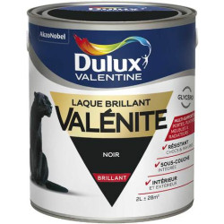LAQUE VALENITE GLYCERO BRILLANTE NOIR 2L