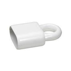 FICHE FEM. 2P 6A ANNEAU PLASTIQUE BLANC