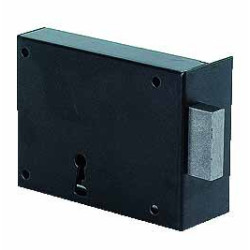 SERRURE AP.HOR. PDT NOIR 1PT DR 105