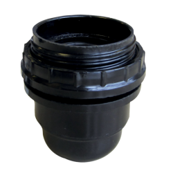 DOUILLE E27 150W NOIR BAGUE SB