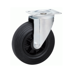 ROULETTE PLATINE D80 PIV. CAOUT.NOIR 80KG