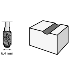 BANDE TAMBOUR 6.4mm Gr 60 DREMEL SB6
