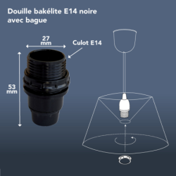 DOUILLE E14 60W OR BAGUE SB