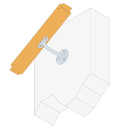SUPPORT RAMPE COUDE FIXE 75 BICHR IDS