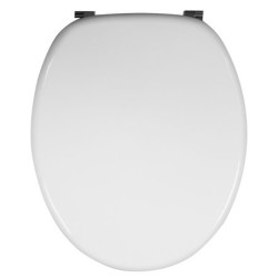 ABATTANT CASUAL LINE WOODY BLANC CH.INOX