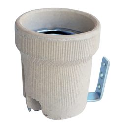 DOUILLE PORCELAINE E27 + SUPPORT SB