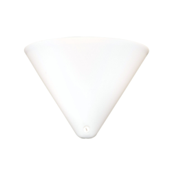 PAVILLON PLAST CONIQUE 89x70mm BLANC SB