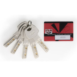 CYLINDRE 30X30 NICKELE CLES SECURITE SB