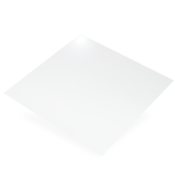 TOLE LISSE ALU BLANC 0m25x0m50