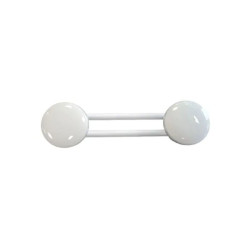 PORTE MANTEAU METAL BLANC 4 TETES