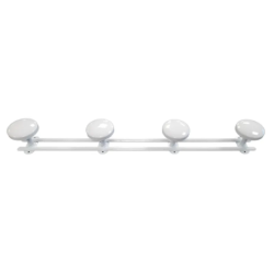 PORTE MANTEAU METAL BLANC 4 TETES