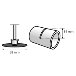 ADAPTATEUR SPEEDCLIC + 2DISQUES 38mm DREMEL SB