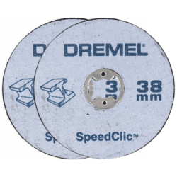 ADAPTATEUR SPEEDCLIC + 2DISQUES 38mm DREMEL SB