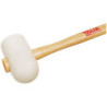 MAILLET CARRELEUR BLANC 65mm CAOUTCHOUC 250gr