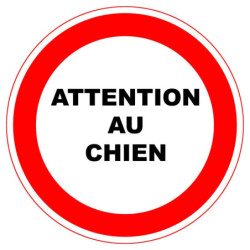 PANNEAU D.280 ATTENTION AU CHIEN