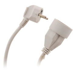PROLONGATEUR 10m 2P+T HO5VV-F 3G1.5 BLANC