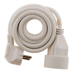PROLONGATEUR 10m 2P+T HO5VV-F 3G1.5 BLANC