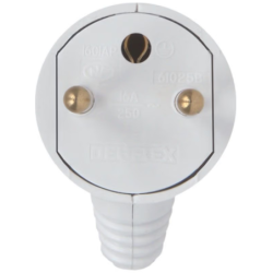 FICHE MALE BROCHE D4.8 MM BLANC VRAC