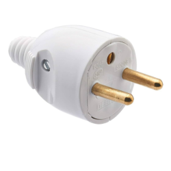 FICHE MALE BROCHE D4.8 MM BLANC VRAC