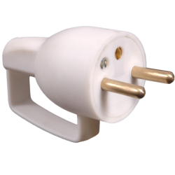 FICHE MALE BROCHE D4.8MM BLANC VRAC