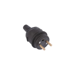 FICHE MALE BROCHE D4.8MM NOIR VRAC